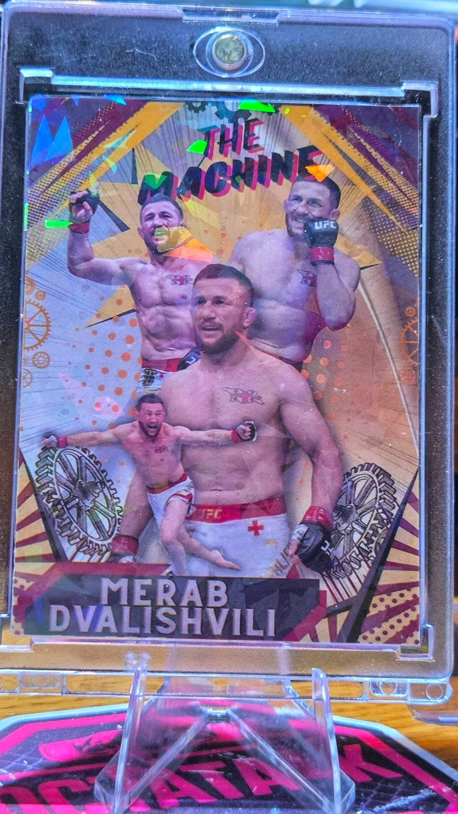 Merab Dvalishvili Custom UFC MMA Refractor Rookie Holo Prizm Rookie Card rc