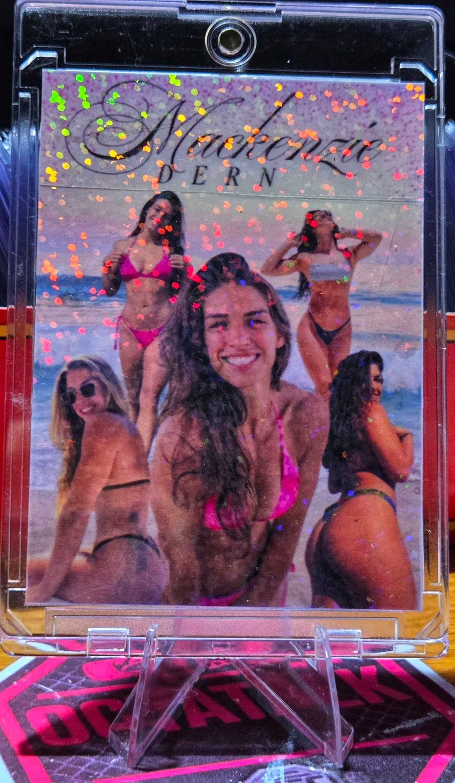 Mackenzie Dern Custom UFC MMA Refractor Rookie Holo Prizm Rookie Card rc