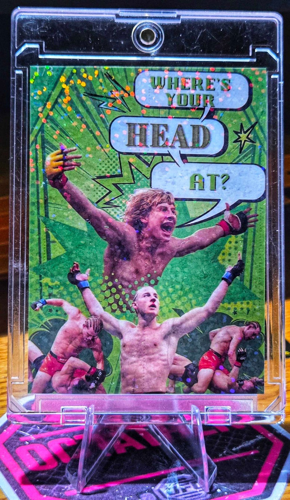 Paddy Pimblett Custom UFC MMA Refractor Rookie Holo Prizm Rookie Card rc
