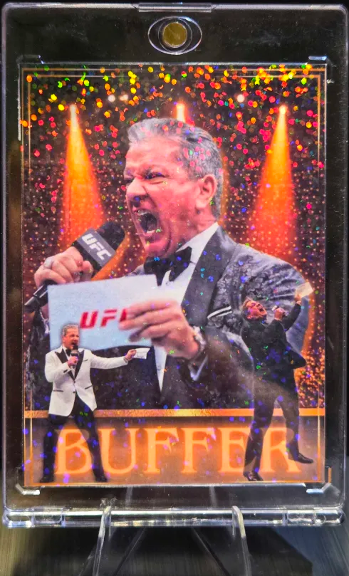 Bruce Buffer Custom UFC MMA Refractor Rookie Holo Prizm Rookie Card Prizm RC