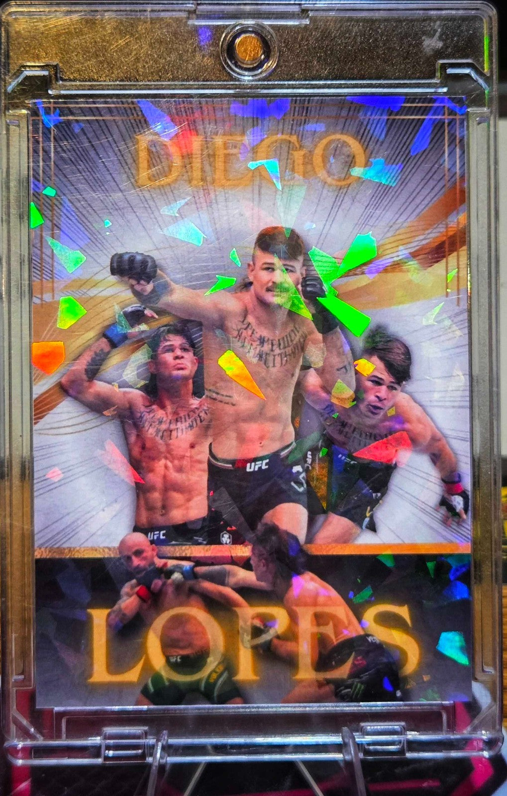 Diego Lopes Custom UFC MMA Refractor Rookie Holo Prizm Rookie Card RC