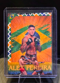 Alex Pereira  Custom UFC MMA Refractor Rookie Holo Prizm Rookie Card RC