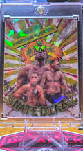 Nate Diaz Custom UFC MMA Refractor Rookie Holo Prizm Rookie Card rc