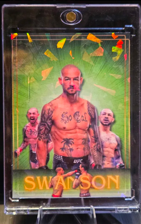 Cub Swanson Custom UFC MMA Refractor Rookie Holo Prizm Rookie Card rc