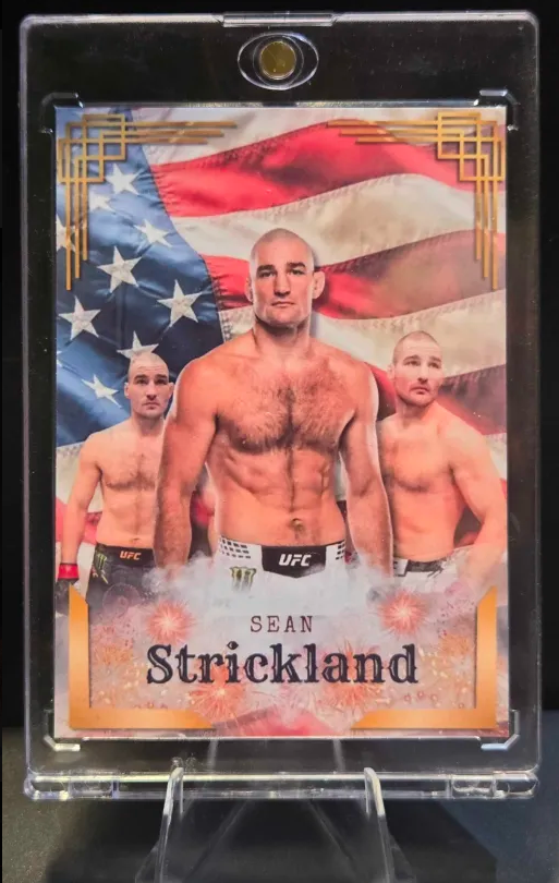 SEAN STRICKLAND Custom UFC MMA Refractor Rookie Holo Prizm Rookie Card rc