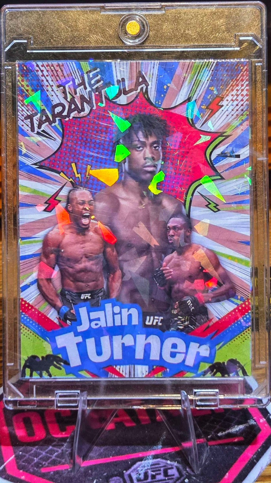 Jalin Turner Custom UFC MMA Refractor Rookie Holo Prizm Rookie Card RC