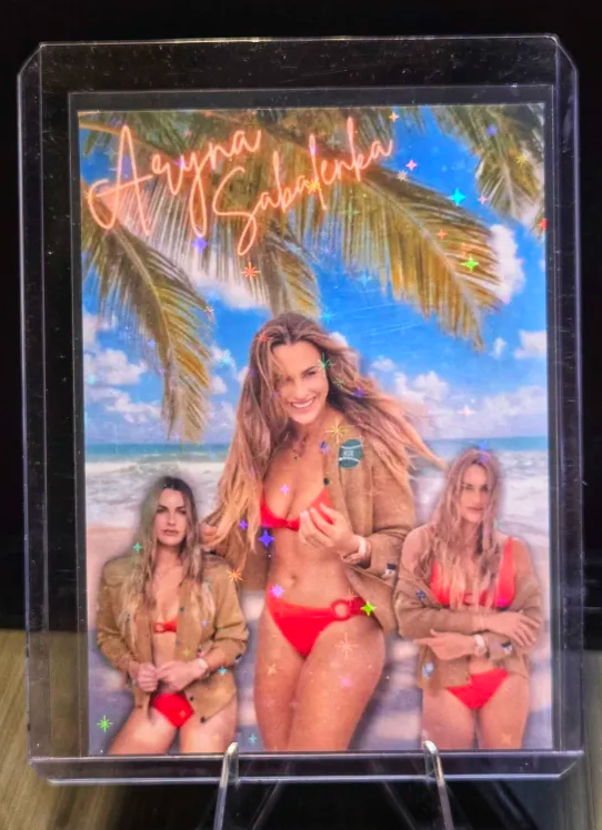 Aryna Sabalenka  Custom WWE UFC MMA Refractor Rookie Holo Prizm Rookie Card RC