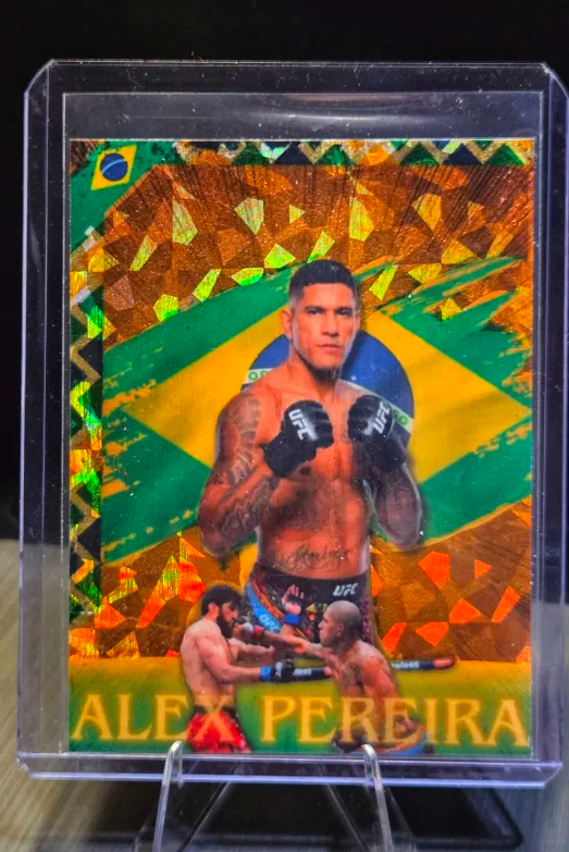 Alex Pereira Custom UFC MMA Refractor Rookie Holo Prizm Rookie Card