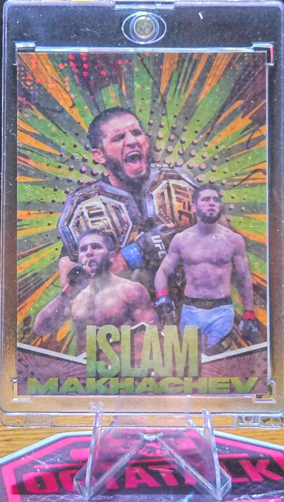 Islam Makhachev Custom UFC MMA Refractor Rookie Holo Prizm Rookie Card rc