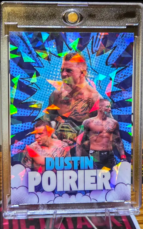 Dustin Poirier Custom UFC MMA Refractor Rookie Holo Prizm Rookie Card RC