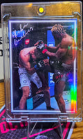 Ateba Gautier Custom UFC MMA Refractor Rookie Holo Prizm Rookie Card