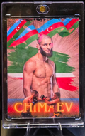 Khamzat Chimaev Custom UFC MMA Refractor Rookie Holo Prizm Rookie Card rc