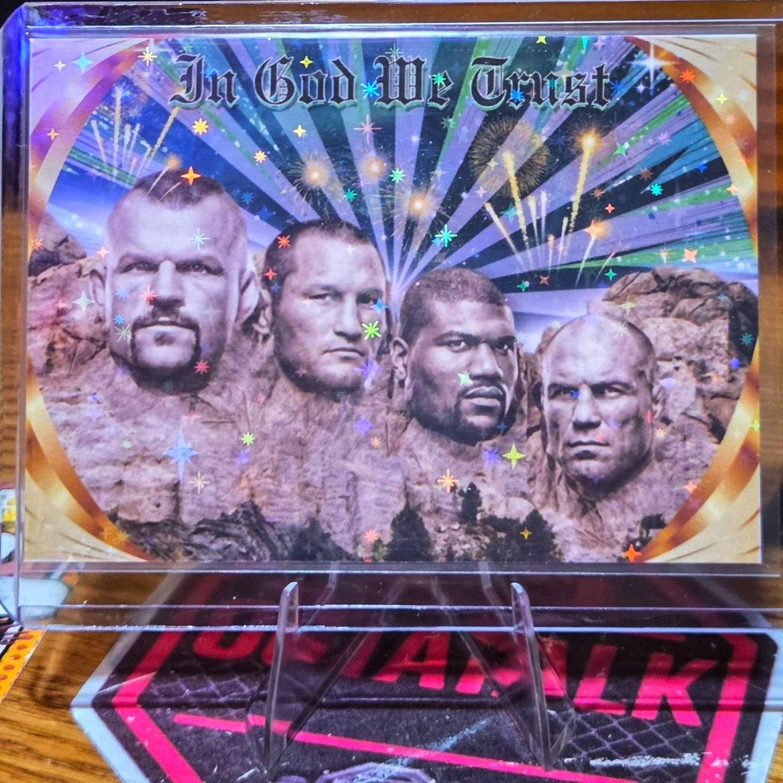 Mount Rushmore Custom UFC MMA Refractor Rookie Holo Prizm Rookie Card RC