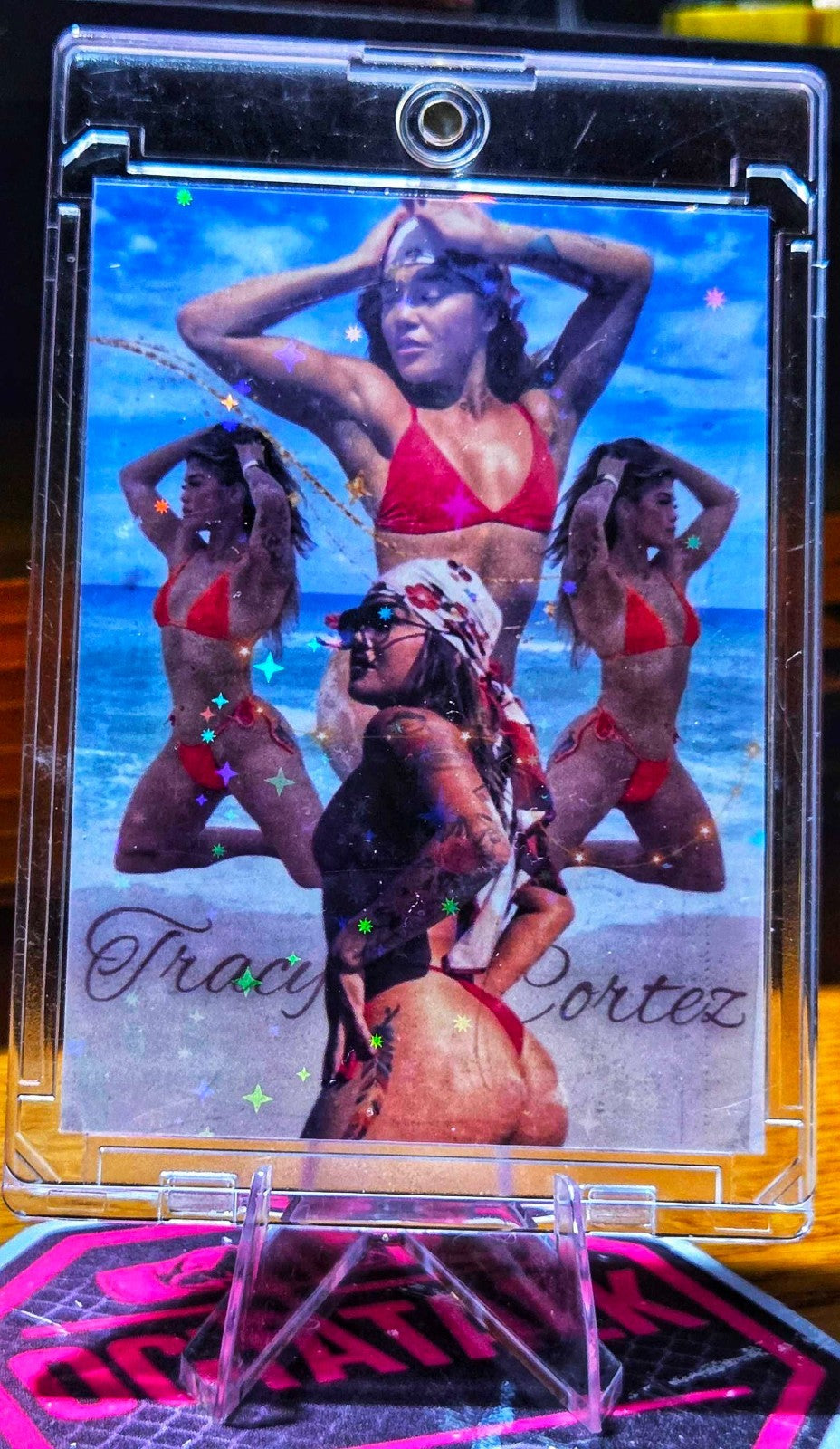 Tracy Cortez Custom UFC MMA Refractor Rookie Holo Prizm Rookie Card rc