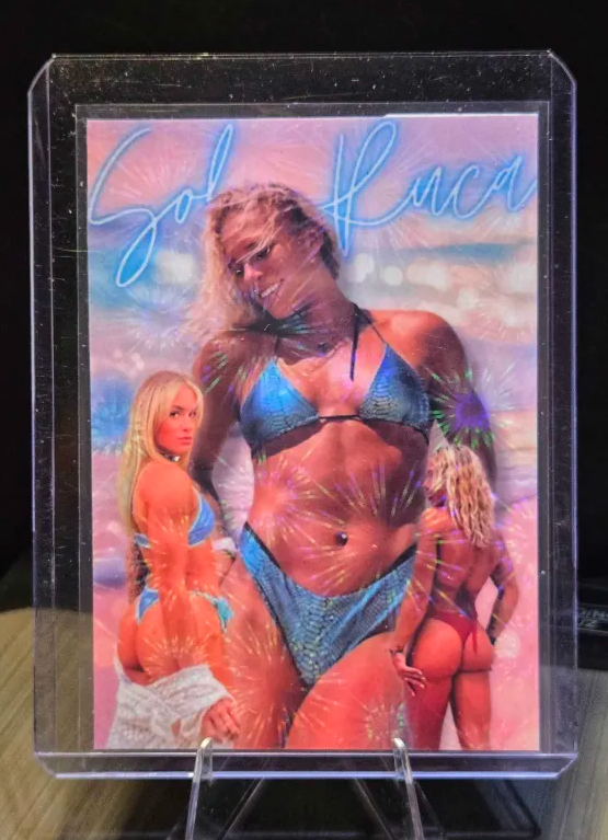 Sol Ruca  Custom WWE UFC MMA Refractor Rookie Holo Prizm Rookie Card RC