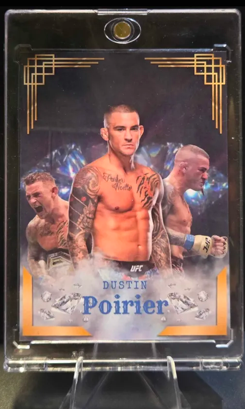 Dustin Poirier Custom UFC MMA Refractor Rookie Holo Prizm Rookie Card rc