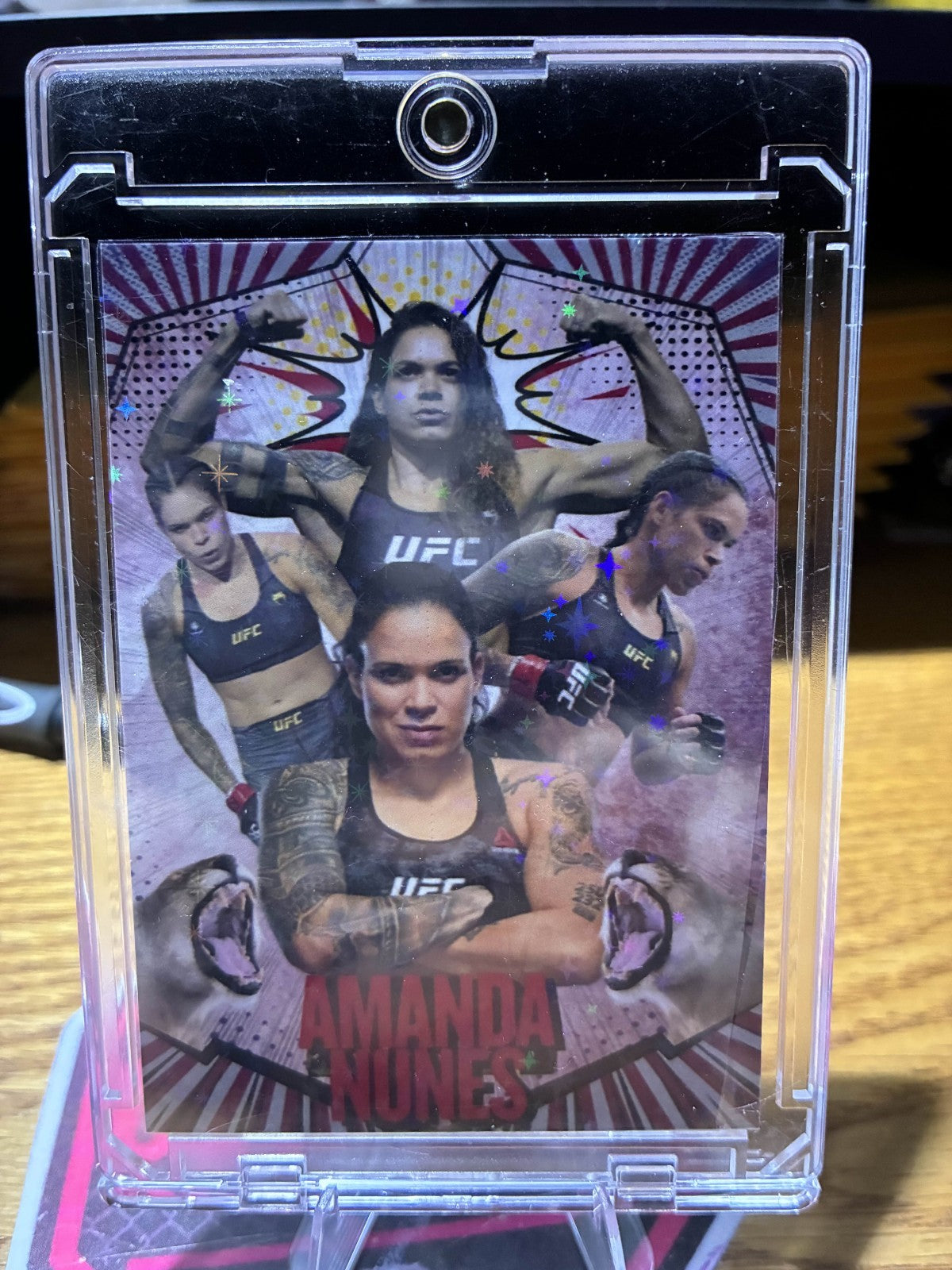 Amanda Nunes Custom UFC MMA Refractor Rookie Holo Prizm Rookie Card rc